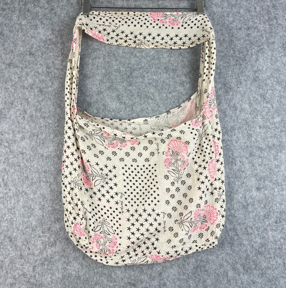 Free People Shopping Tote Bag Lightweight Reusable Gauzy Beach Boho Gypsy